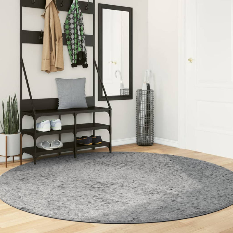 Vloerkleed Pamplona Shaggy Hoogpolig Modern Grijs