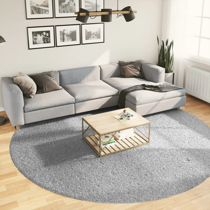 Vloerkleed Pamplona Shaggy Hoogpolig Modern Grijs