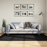 Vloerkleed Pamplona Shaggy Hoogpolig Modern Zwart