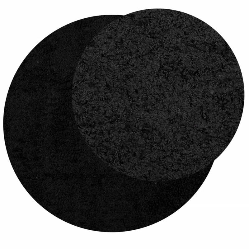 Vloerkleed Pamplona Shaggy Hoogpolig Modern Zwart