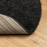 Vloerkleed Pamplona Shaggy Hoogpolig Modern Zwart