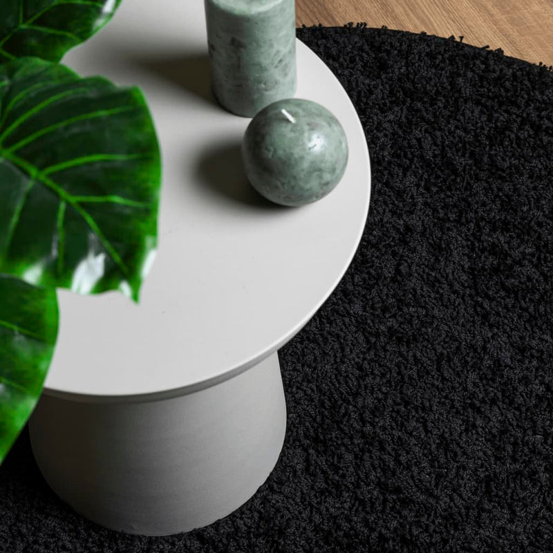Vloerkleed Pamplona Shaggy Hoogpolig Modern Zwart