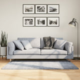 Vloerkleed Pamplona Shaggy Hoogpolig Modern Blauw