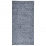 Vloerkleed Pamplona Shaggy Hoogpolig Modern Blauw