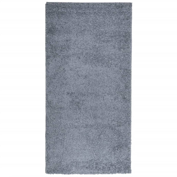 Vloerkleed Pamplona Shaggy Hoogpolig Modern Blauw