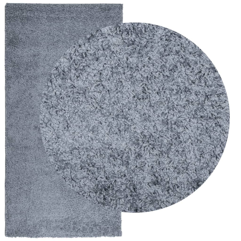 Vloerkleed Pamplona Shaggy Hoogpolig Modern Blauw