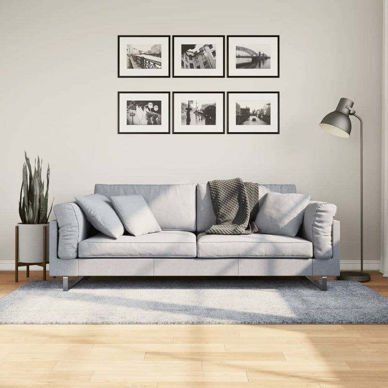 Vloerkleed Pamplona Shaggy Hoogpolig Modern Blauw