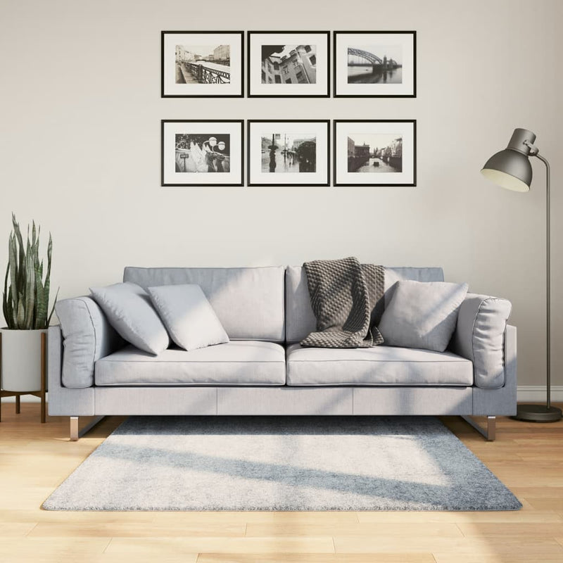 Vloerkleed Pamplona Shaggy Hoogpolig Modern Blauw