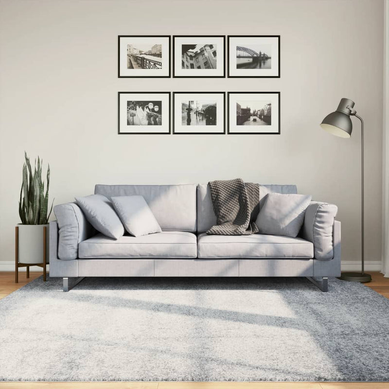 Vloerkleed Pamplona Shaggy Hoogpolig Modern Blauw