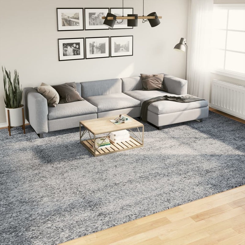 Vloerkleed Pamplona Shaggy Hoogpolig Modern Blauw