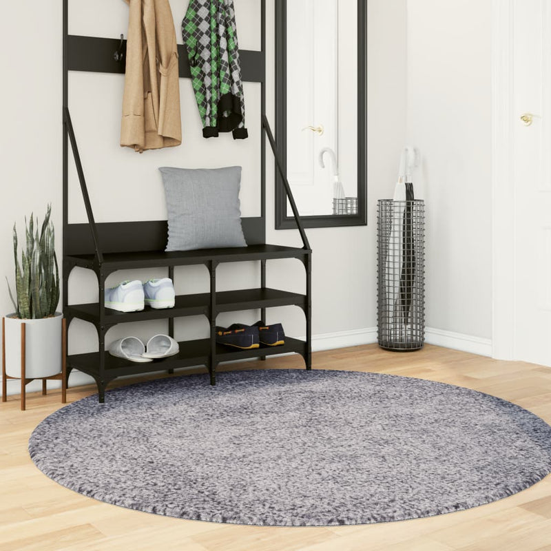 Vloerkleed Pamplona Shaggy Hoogpolig Modern Blauw