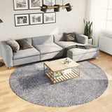 Vloerkleed Pamplona Shaggy Hoogpolig Modern Blauw