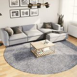 Vloerkleed Pamplona Shaggy Hoogpolig Modern Blauw