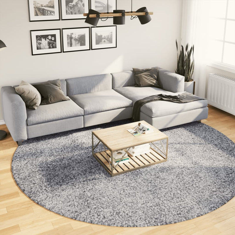 Vloerkleed Pamplona Shaggy Hoogpolig Modern Blauw