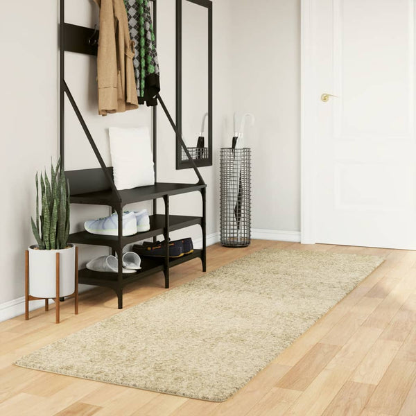 Vloerkleed Pamplona Shaggy Hoogpolig Modern Kleur Goud