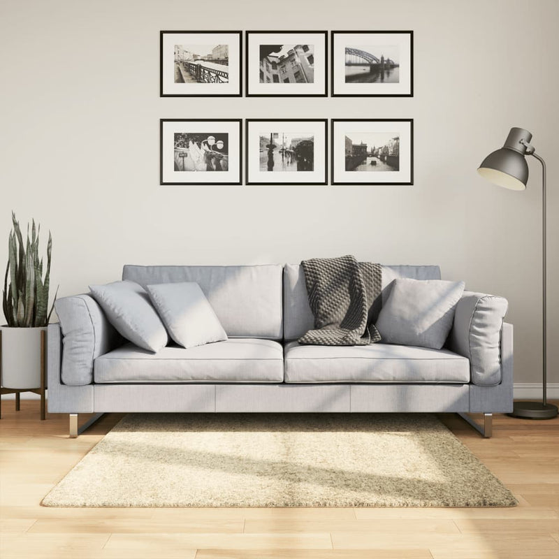 Vloerkleed Pamplona Shaggy Hoogpolig Modern Kleur Goud