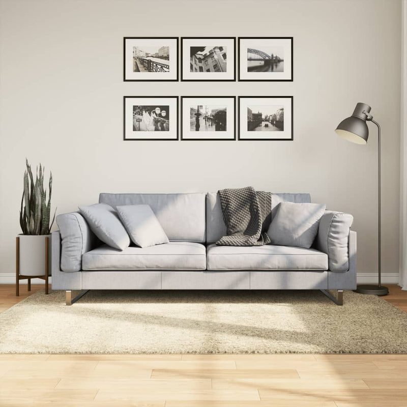 Vloerkleed Pamplona Shaggy Hoogpolig Modern Kleur Goud