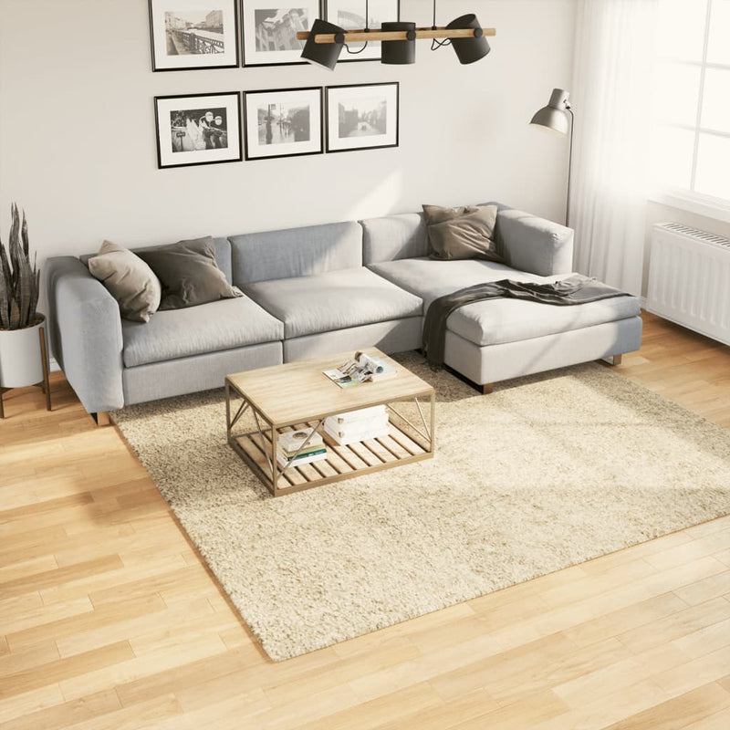 Vloerkleed Pamplona Shaggy Hoogpolig Modern Kleur Goud