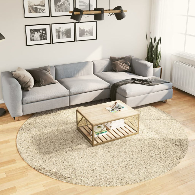 Vloerkleed Pamplona Shaggy Hoogpolig Modern Kleur Goud