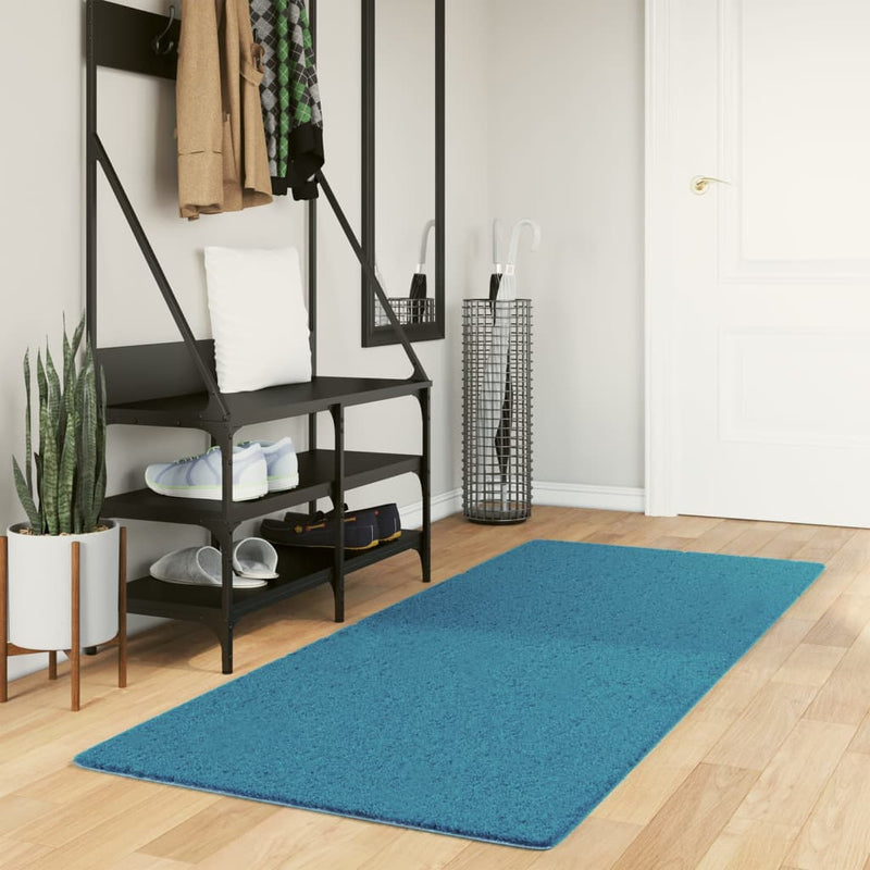 Vloerkleed Oviedo Laagpolig Turquoise