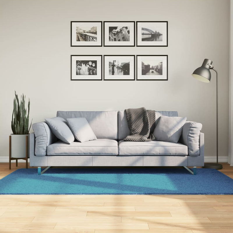 Vloerkleed Oviedo Laagpolig Turquoise