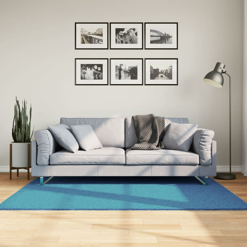 Vloerkleed Oviedo Laagpolig Turquoise