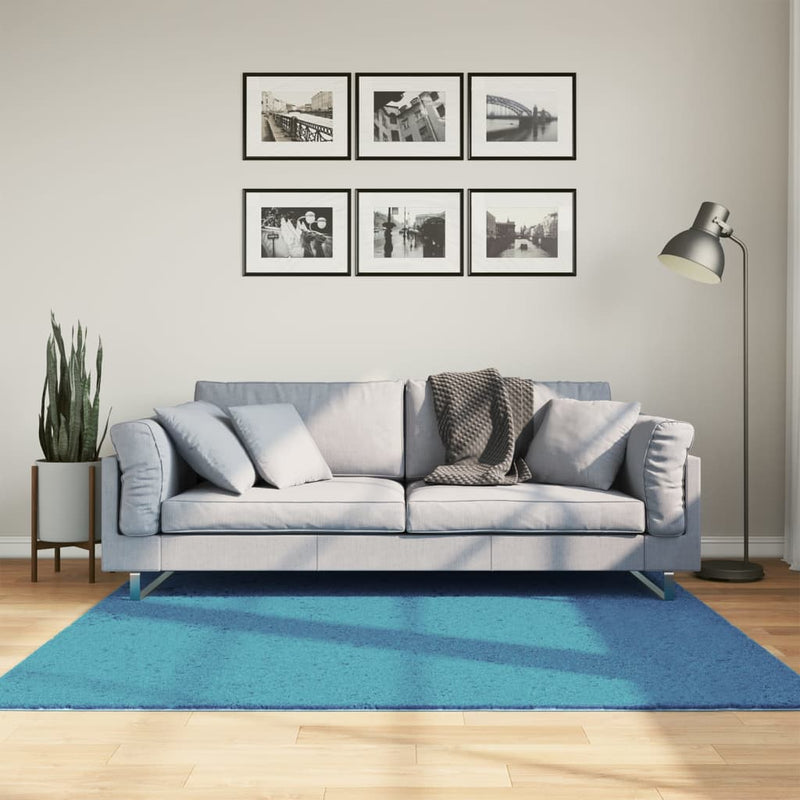 Vloerkleed Oviedo Laagpolig Turquoise