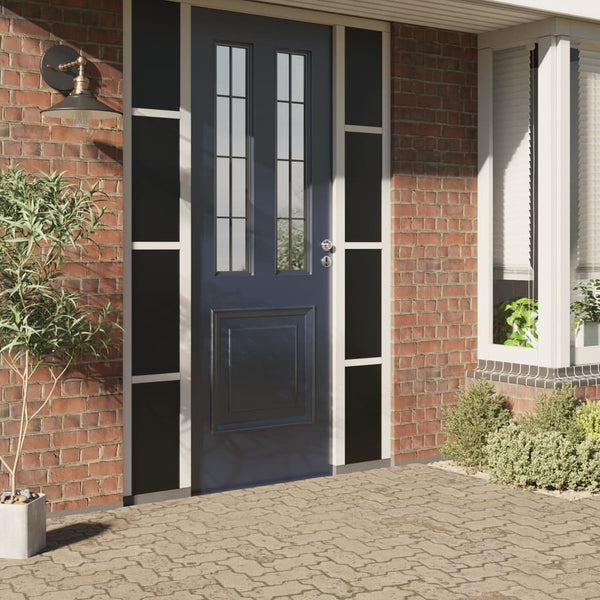 Raamfolies 5 St Statisch Mat Pvc Zwart