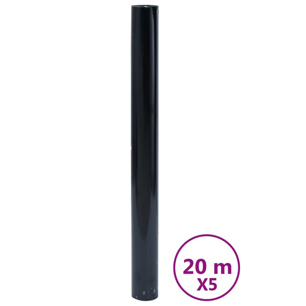 Raamfolies 5 St Statisch Mat Pvc Zwart