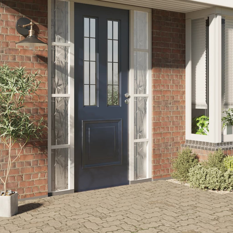 Raamfolie Bamboepatroon Mat 90X500 Cm Pvc Gematteerd Bamboe