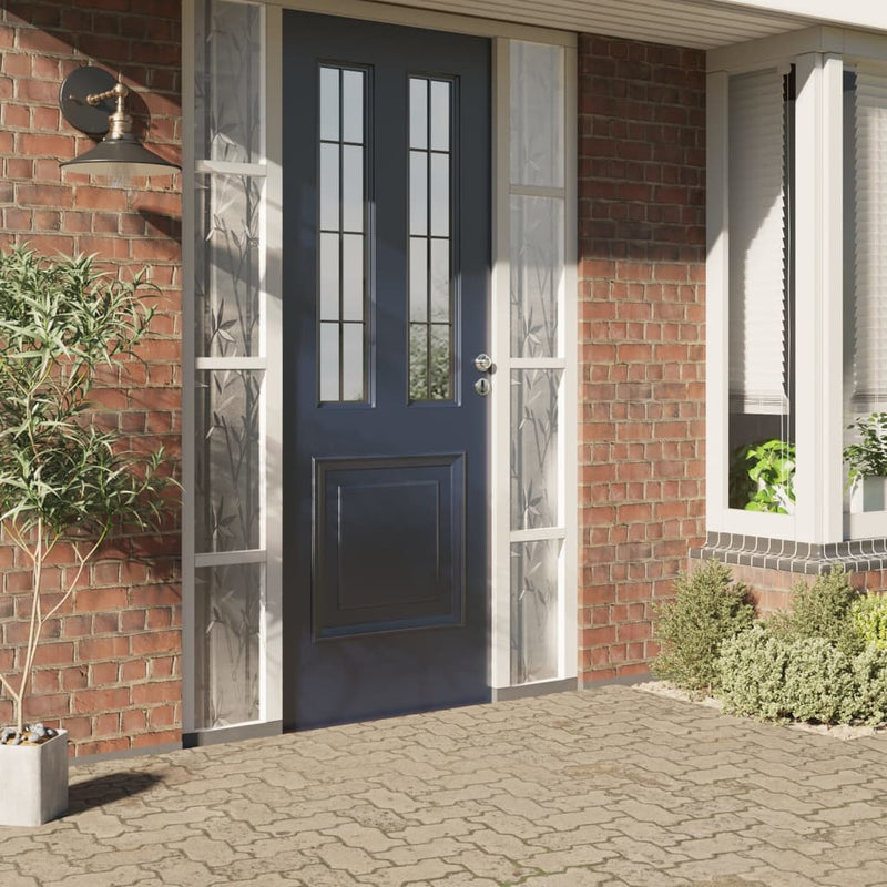 Raamfolie Bamboepatroon Mat 90X500 Cm Pvc Gematteerd Bamboe