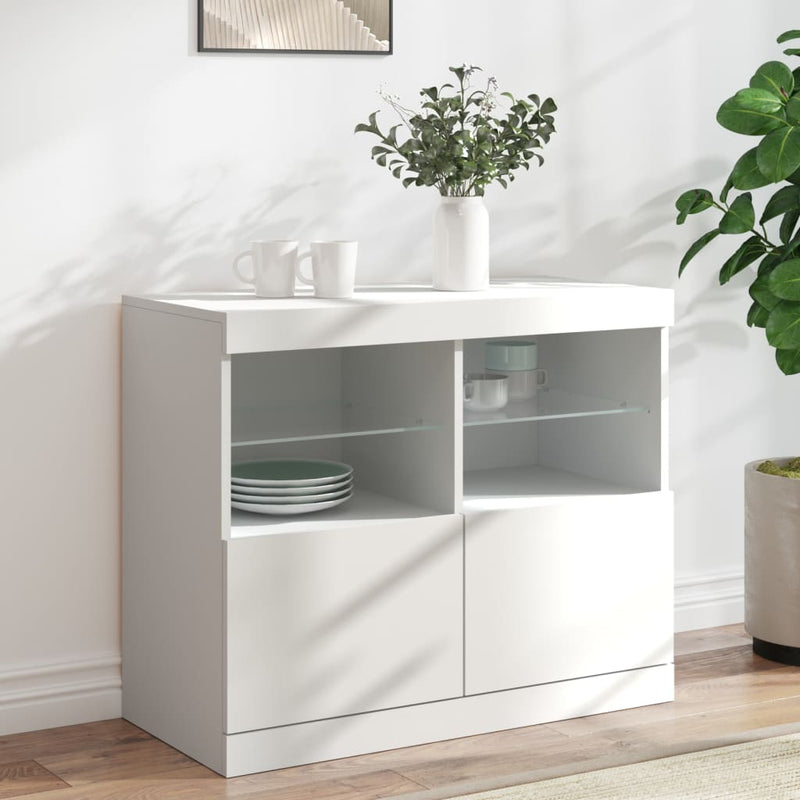 Dressoir Bruin 81 X 37 X 67 Cm Bewerkt Hout