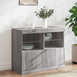 Dressoir Bruin 81 X 37 X 67 Cm Bewerkt Hout