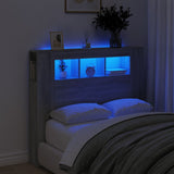 Led Hoofdbord 140 X 18,5 X 103,5 Cm Bewerkt Hout