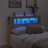 Led Hoofdbord 140 X 18,5 X 103,5 Cm Bewerkt Hout