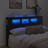 Led Hoofdbord 140 X 18,5 X 103,5 Cm Bewerkt Hout