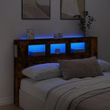 Led Hoofdbord 140 X 18,5 X 103,5 Cm Bewerkt Hout