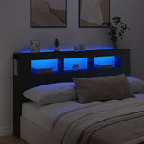 Led Hoofdbord 140 X 18,5 X 103,5 Cm Bewerkt Hout