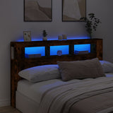 Led Hoofdbord 140 X 18,5 X 103,5 Cm Bewerkt Hout