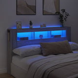 Led Hoofdbord 140 X 18,5 X 103,5 Cm Bewerkt Hout