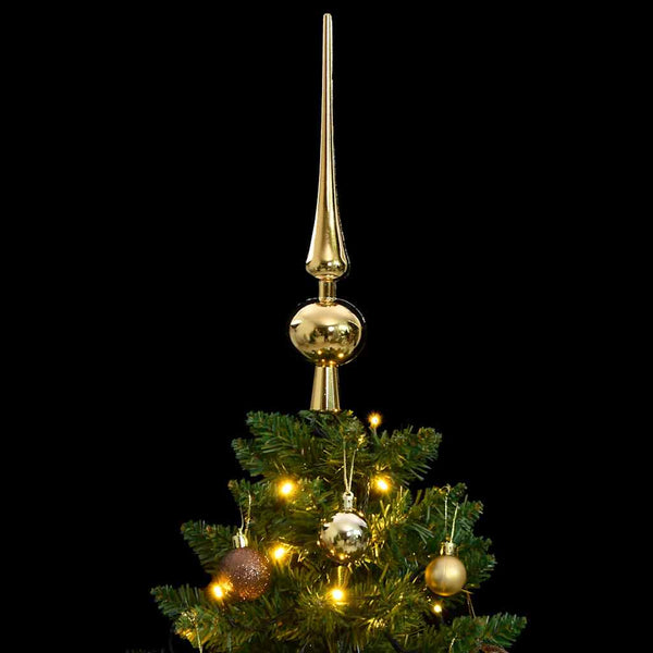 Kunstkerstboom Met Scharnieren 150 Led's En Kerstballen