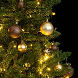 Kunstkerstboom Met Scharnieren 150 Led's En Kerstballen