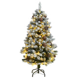 Kunstkerstboom Met Scharnieren 150 Led's En Kerstballen