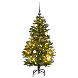 Kunstkerstboom Met Scharnieren 300 Led's En Kerstballen