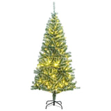 Kunstkerstboom Met 300 Led's En Sneeuw 210 Cm