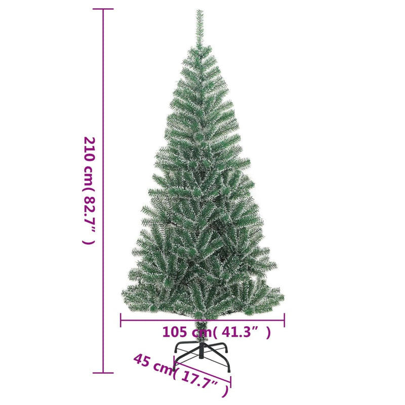 Kunstkerstboom Met 300 Led's En Sneeuw 210 Cm