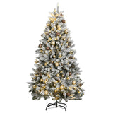 Kunstkerstboom Met Scharnieren 150 Led's En Kerstballen