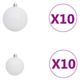 Kunstkerstboom Met Scharnieren 300 Led's En Kerstballen