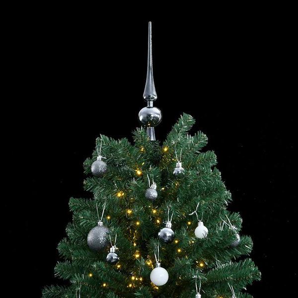 Kunstkerstboom Met Scharnieren 300 Led's En Kerstballen
