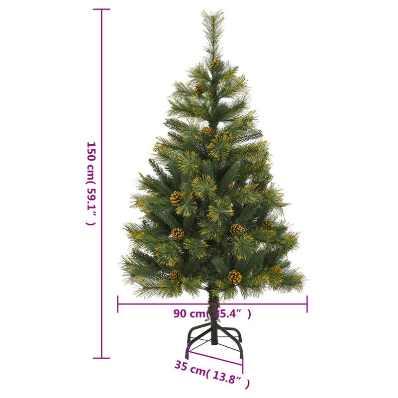Kunstkerstboom Met Scharnieren 150 Led's 120 Cm